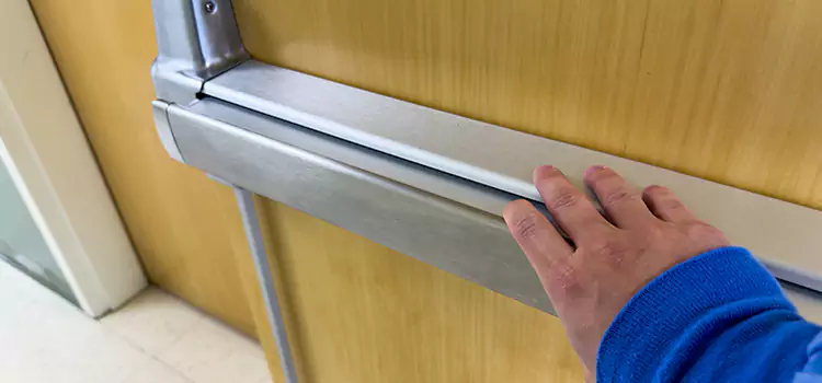 Installing a Push Bar on a Door Leavenworth